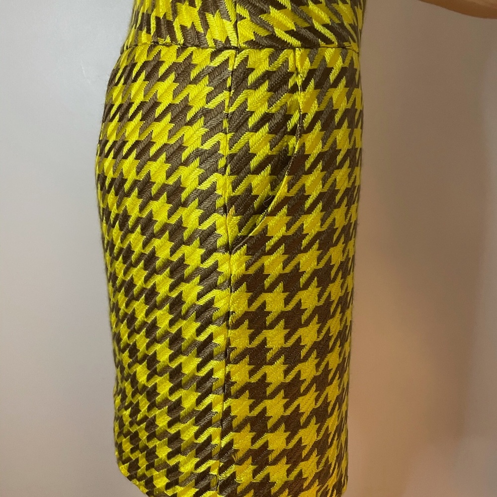 mustard and brown houndstooth Clueless skirt! - Picture 10 of 10
